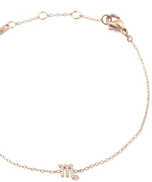 ブレスレット Crystal Zodiac Chain Bracelet レーディスブレスレット ローズゴールド レディース メンズの画像