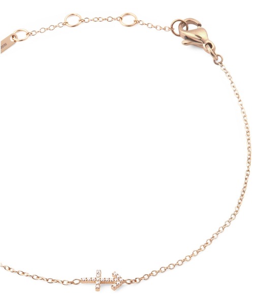 ブレスレット Crystal Zodiac Chain Bracelet レーディスブレスレット ローズゴールド レディース メンズの画像