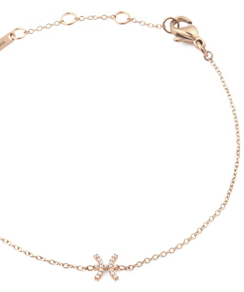 ブレスレット Crystal Zodiac Chain Bracelet レーディスブレスレット ローズゴールド レディース メンズの画像