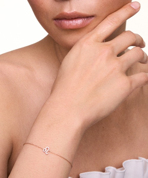 ブレスレット Crystal Zodiac Chain Bracelet レーディスブレスレット ローズゴールド レディース メンズの画像