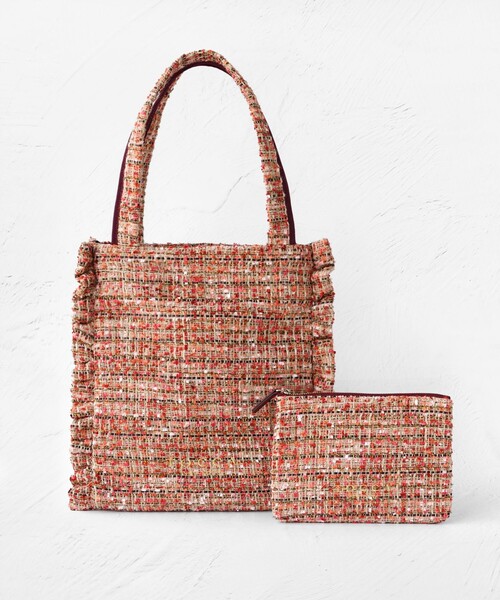 TOCCA トートバッグ PRECIOUS WAVES BAG WITH POUCH ポーチ付き