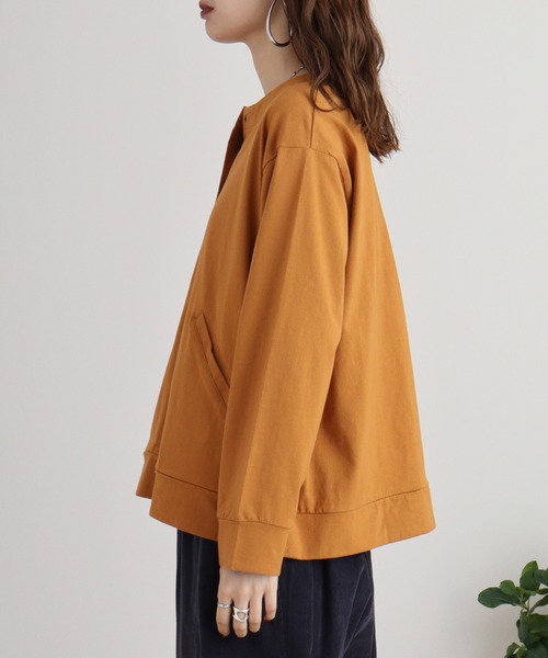 Emago カーディガン EMAGO 枝ロゴ刺繍カーデ レディース