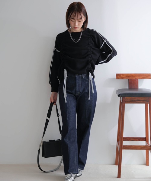 SETTO セットアップ バイカラードロストニットセットアップ