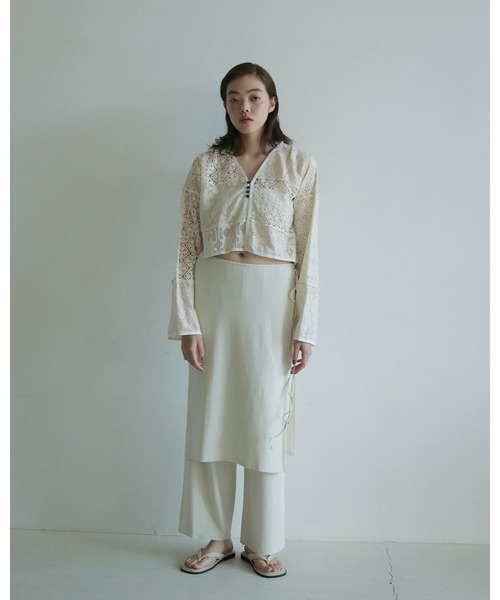 anuke（アンヌーク） ワイドパンツ パンツ Layered Cut Pants
