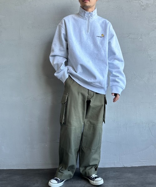 トレーナー スウェット 「carhartt WIP/カーハートダブリューアイピー」 AMERICAN SCRIPT ワンポイントロゴ刺繍クルーネックス JEANS FACTORY トレーナー スウェット 「carhartt WIP