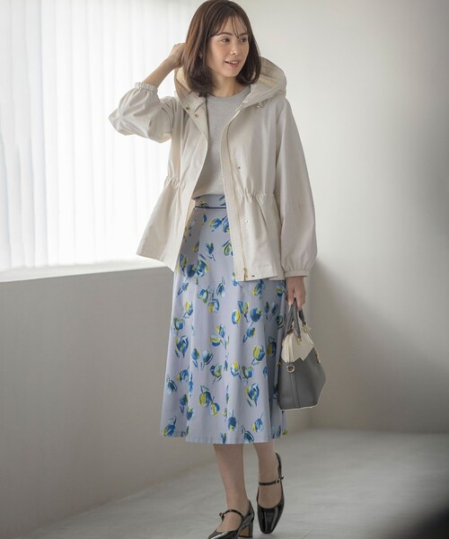 組曲 コート アウター フード付き ライトアウター レディース