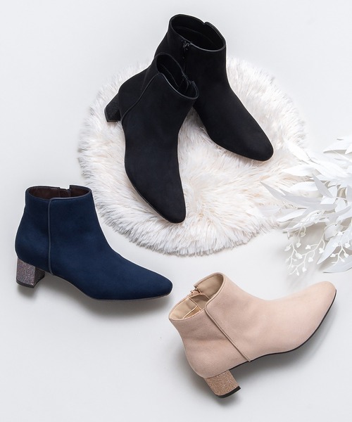 JELLY BEANS（ジェリービーンズ） ブーツ トリミンググリッターヒール