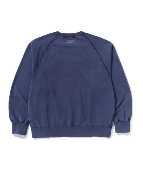 A BATHING APE トレーナー スウェット WASHED EFFECT COLLEGE