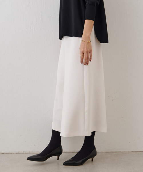 BEARDSLEY パンツ ドレープダブルクロスキュロット レディース