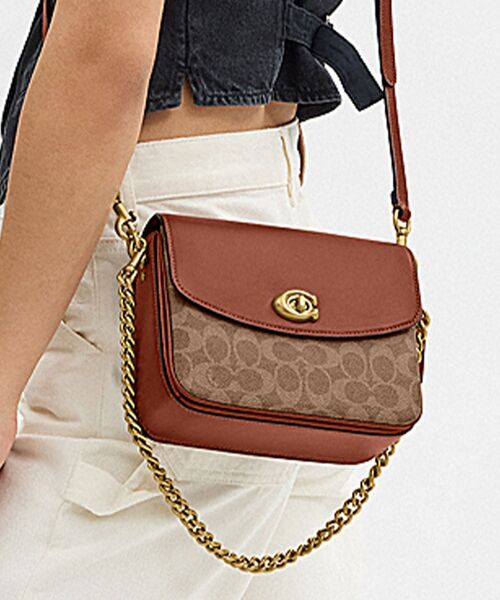 クローム シグネチャー クロスボディ COACH ショルダーバッグ バッグ キャシー クロスボディ 19