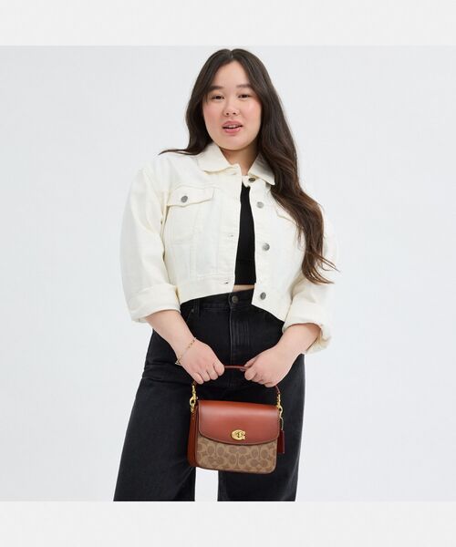 COACH キャシー クロスボディバッグ 19・シグネチャーキャンバス COACH ショルダーバッグ バッグ キャシー クロスボディ 19