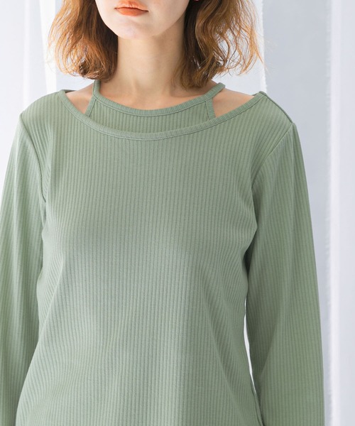 tシャツ レイヤードデザイントップス レディース tシャツ レイヤードデザインカットソー レディース : ZOZOTOWN