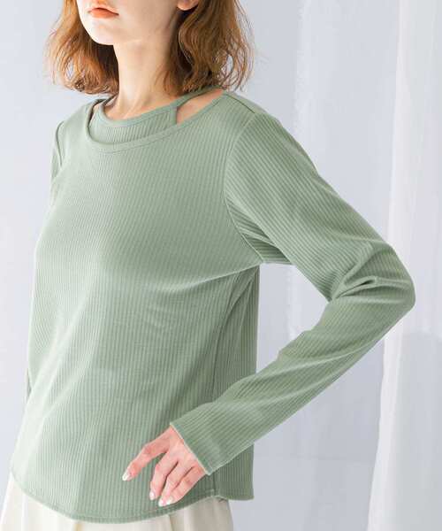 tシャツ シャツレイヤードデザインカットトップス レディース tシャツ レイヤードデザインカットソー レディース : ZOZOTOWN