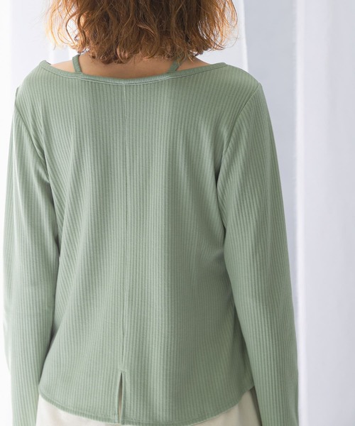 tシャツ シャツレイヤードデザインカットトップス レディース tシャツ レイヤードデザインカットソー レディース : ZOZOTOWN