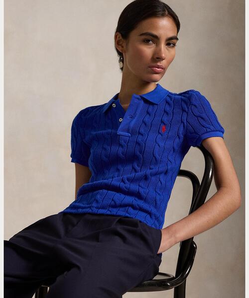POLO RALPH LAUREN ポロシャツ ポロ ケーブルニット レディース