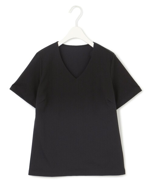 tシャツ 「洗える」 スーペリアジャージー Vネック半袖プルオーバー レディース