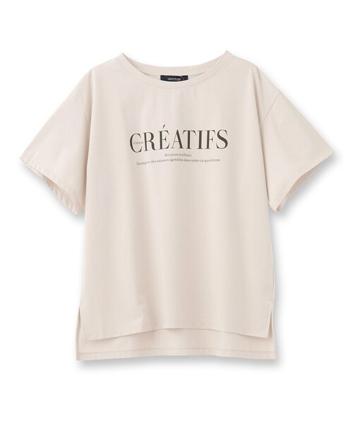 「UNTITLED」 半袖カットソー 44 イエロー レディース UNTITLED 「UNTITLED」 半袖カットソー 44 イエロー レディース