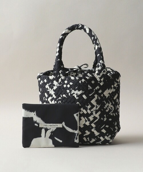 【新品未使用】FEEL AND TASTE トートバッグ FEEL AND TASTE トートバッグ 「FEEL TASTE」weaving mini mix