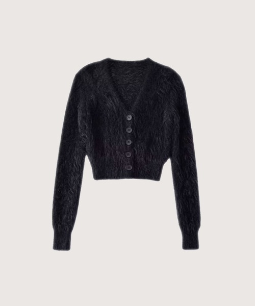 カーディガン Fluffy Basic Cardigan レディース