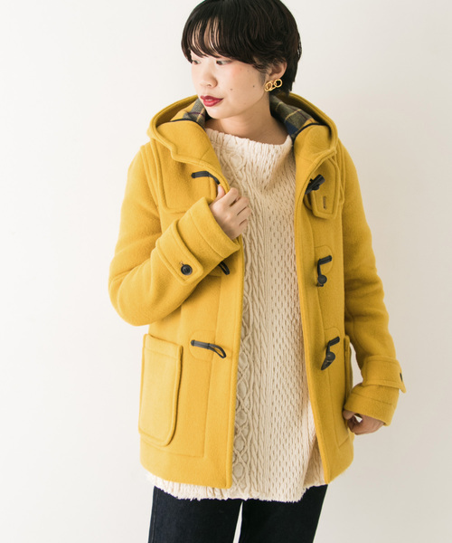 たま⭐︎ロンドントラディション ダッフルコート イエロー 36 英国製 LONDON Tradition（ロンドントラディション） ダッフルコート 34