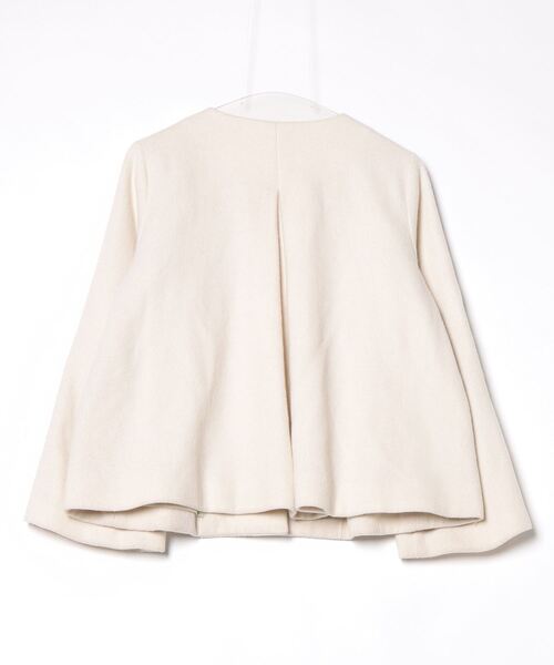 「MACKINTOSH PHILOSOPHY」 ノーカラージャケット 38 オフホワイト レディース_画像2