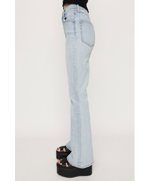 SLY 「SLY」 加工ブーツカットデニムパンツ 26inch ライトブルー