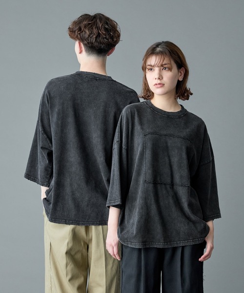 tシャツ 「RUUBON」damage pigment cotton Tee / ダメージピグメントコットンTシャツ メンズ レディース | RUUBON | 04