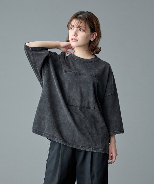 tシャツ 「RUUBON」damage pigment cotton Tee / ダメージピグメントコットンTシャツ メンズ レディース | RUUBON | 07