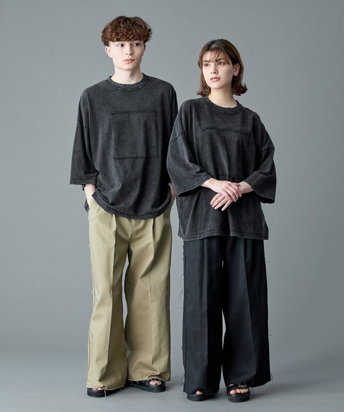 tシャツ 「RUUBON」damage pigment cotton Tee / ダメージピグメントコットンTシャツ メンズ レディース | RUUBON | 11