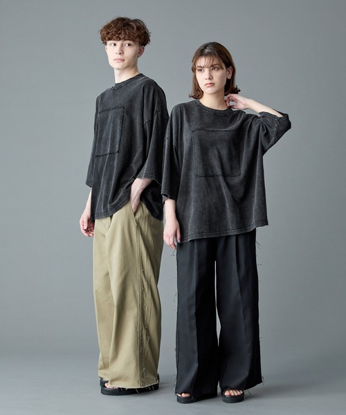 tシャツ 「RUUBON」damage pigment cotton Tee / ダメージピグメントコットンTシャツ メンズ レディース | RUUBON | 12