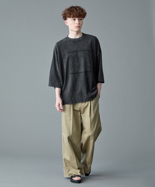 tシャツ 「RUUBON」damage pigment cotton Tee / ダメージピグメントコットンTシャツ メンズ レディース | RUUBON | 16