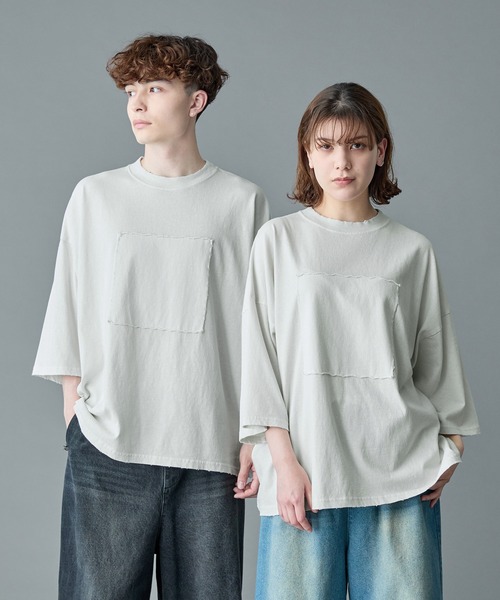 tシャツ 「RUUBON」damage pigment cotton Tee / ダメージピグメントコットンTシャツ メンズ レディース | RUUBON | 18