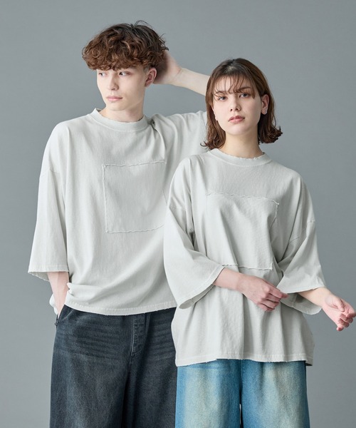 tシャツ 「RUUBON」damage pigment cotton Tee / ダメージピグメントコットンTシャツ メンズ レディース | RUUBON | 19