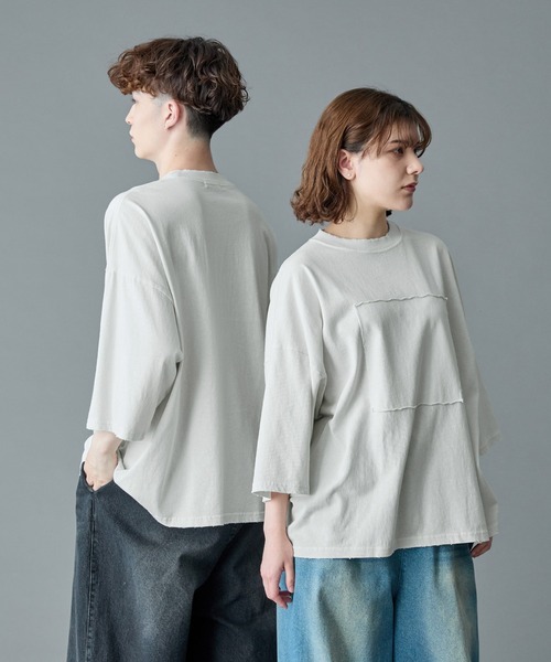tシャツ 「RUUBON」damage pigment cotton Tee / ダメージピグメントコットンTシャツ メンズ レディース | RUUBON | 20