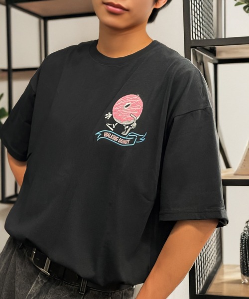 ストライプ 半袖Tシャツ ハート刺繍 ワンポイントハート刺繍半袖Tシャツ（55-31TK08-205
