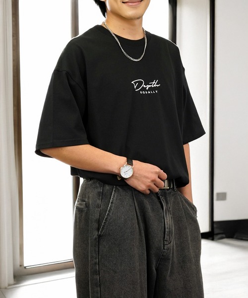 プレイ・コムデギャルソン Tシャツ-黒ハート-（白