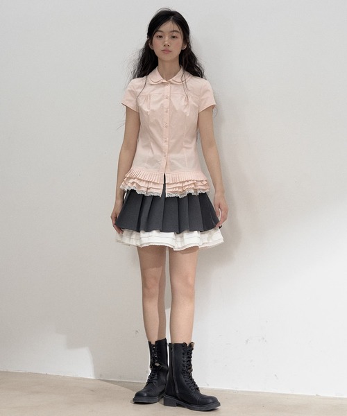 ❤️25秋新作 新品♡ SelfPortraitシルバーシャツ・ブラウス♡　G14 ❤️25秋新作 新品♡ SelfPortraitシルバーシャツ・ブラウス
