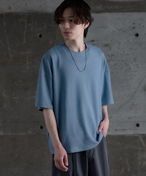 tシャツ ワッフル素材 半袖Tシャツ メンズ レディース : ZOZOTOWN