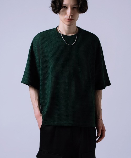 tシャツ ワッフル素材 半袖Tシャツ メンズ レディース : ZOZOTOWN