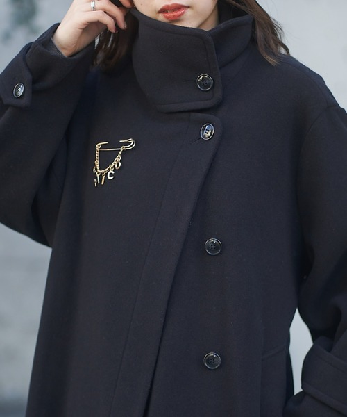 「Chico」 チェスターコート 0 ブラック レディース_画像5