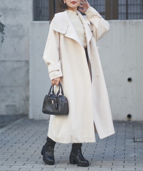 「Chico」 チェスターコート 0 ブラック レディース_画像7