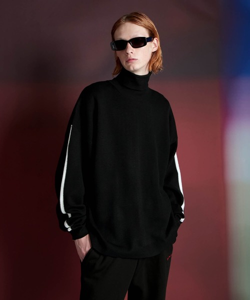 「ENDER PRODUCTS」 タートルネックニット M ブラック メンズ_画像7