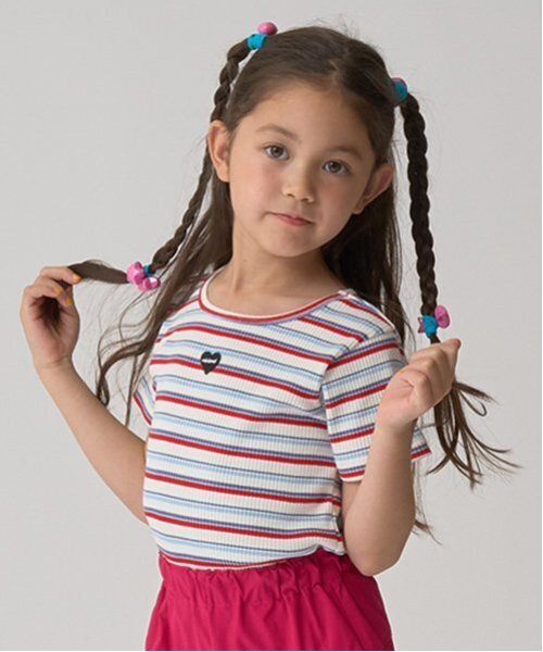 minimal（ミニマル） tシャツ ボーダーテレコT キッズ 子供服 女の子