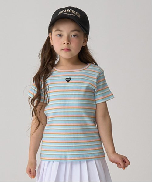 minimal（ミニマル） tシャツ ボーダーテレコT キッズ 子供服 女の子
