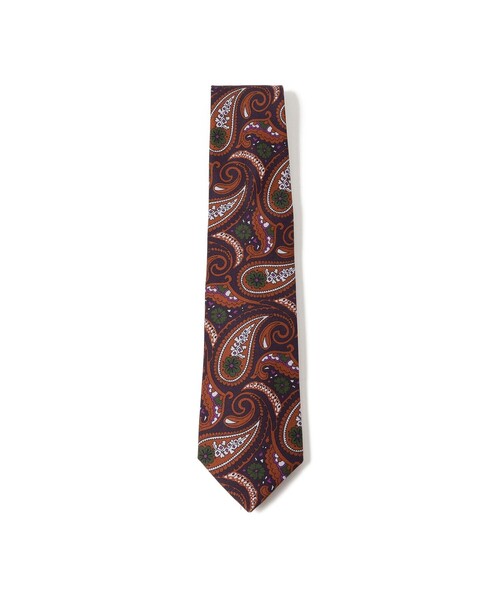 BEAMS F（ビームスF） ネクタイ ADAMLEY シルク ペイズリー プリント