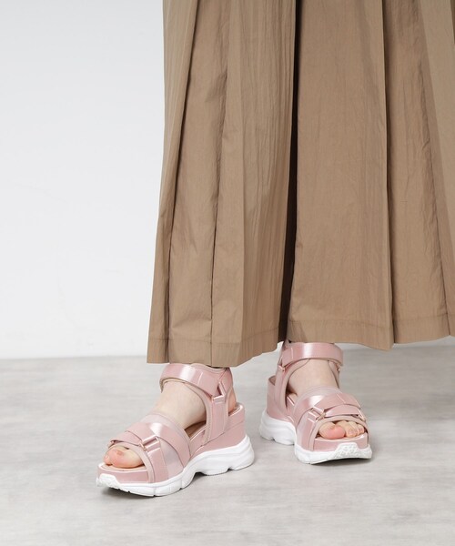 ESPERANZA（エスペランサ） 厚底 サンダル チュールベルトスポサン