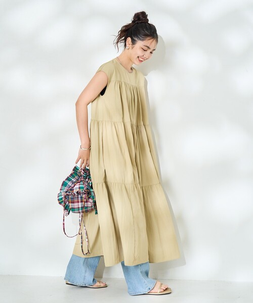 FREAK'S STORE ワンピース 「接触冷感」 SUMMERCOOL ティアード