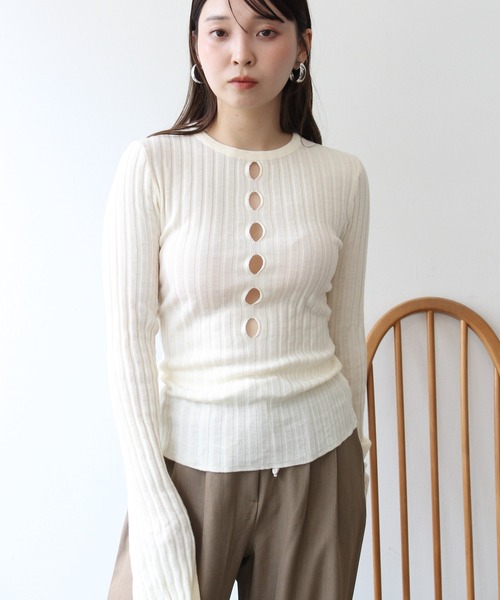 StyleSea（スタイルシー） ニット セーター フロントホールスリット