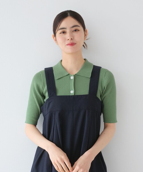 キャピタル 美品リネンコットンサロペット オールインワン