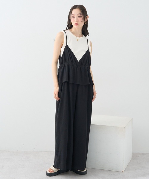 earth music&ecology ワンピース ペプラムロンパース : ZOZOTOWN